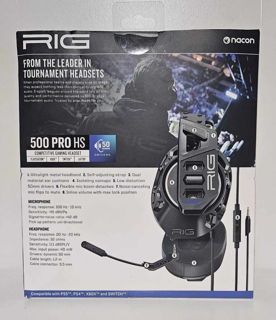 Nacon RIG 500 Pro HS Headset PC / PS4 / PS5