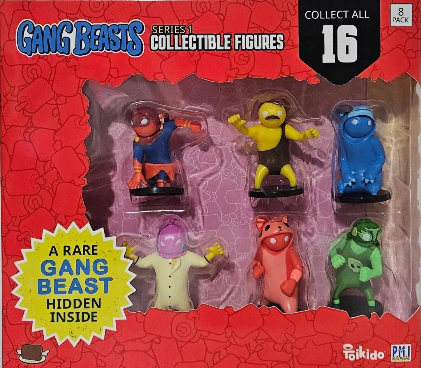 Series 1 - Gang Beasts x2 8 Pack Collectible Deluxe Figures Fullset 16 Pack