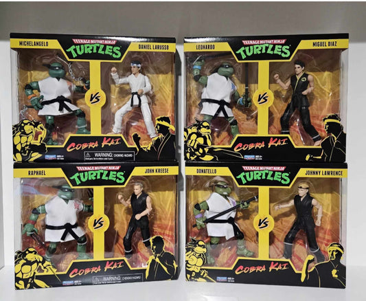 Teenage Mutant Ninja Turtles VS Cobra Kai Complete Set New Sealed Free Postage