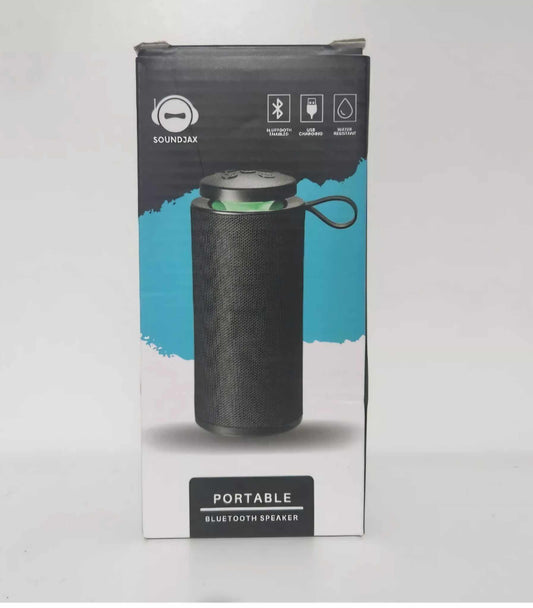 Soundjax Portable Bluetooth Speaker 18cm USB Charging Black and Green