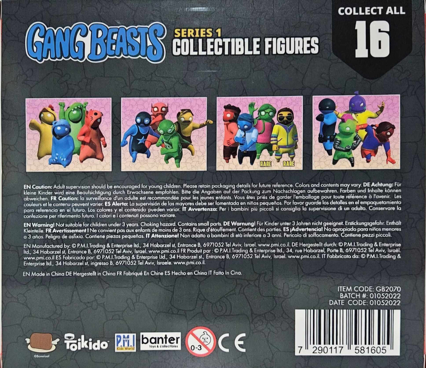 Series 1 - Gang Beasts x2 8 Pack Collectible Deluxe Figures Fullset 16 Pack