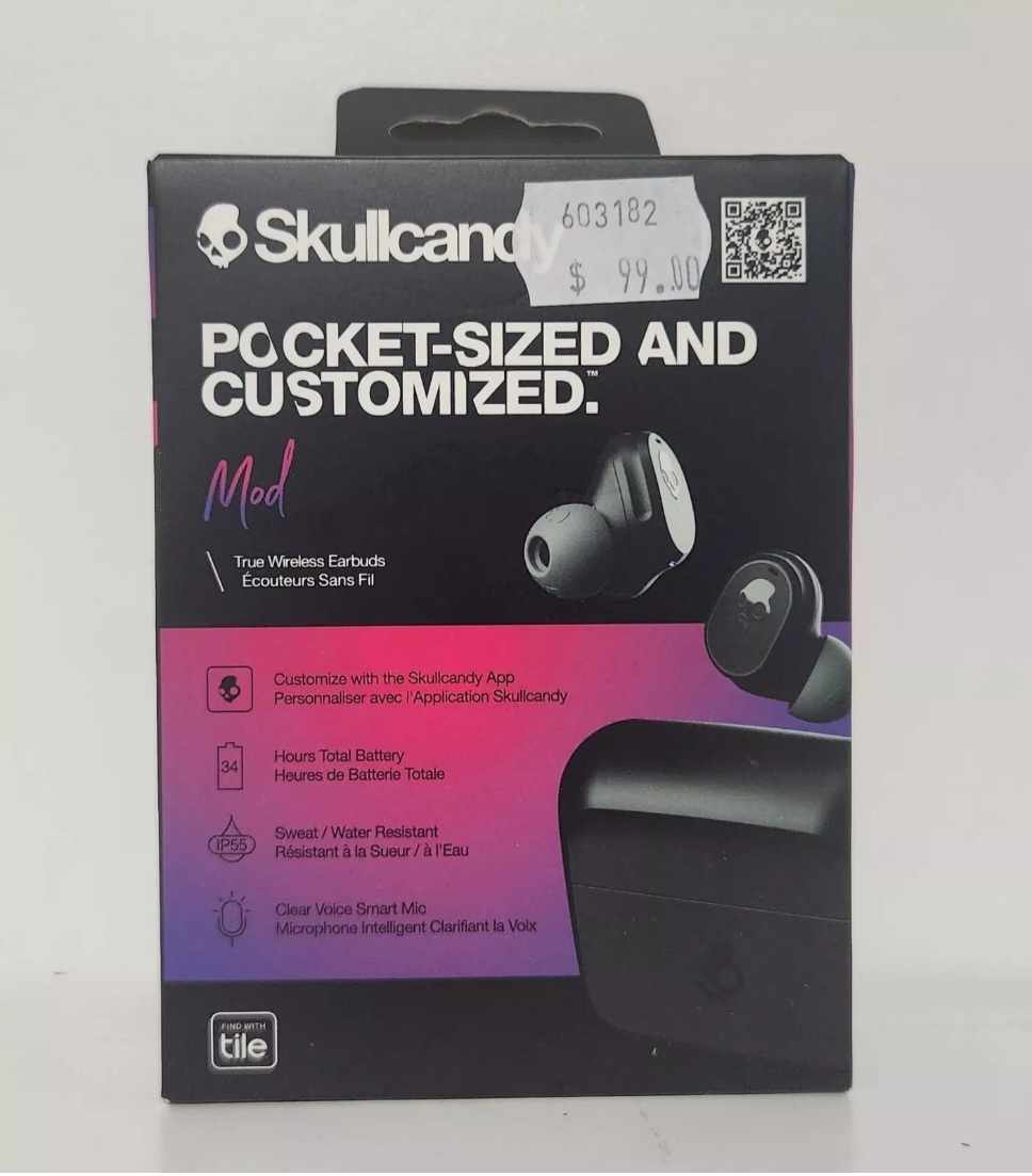 Skullcandy Mod Wireless Earbuds - True Black (S2FYWP740)