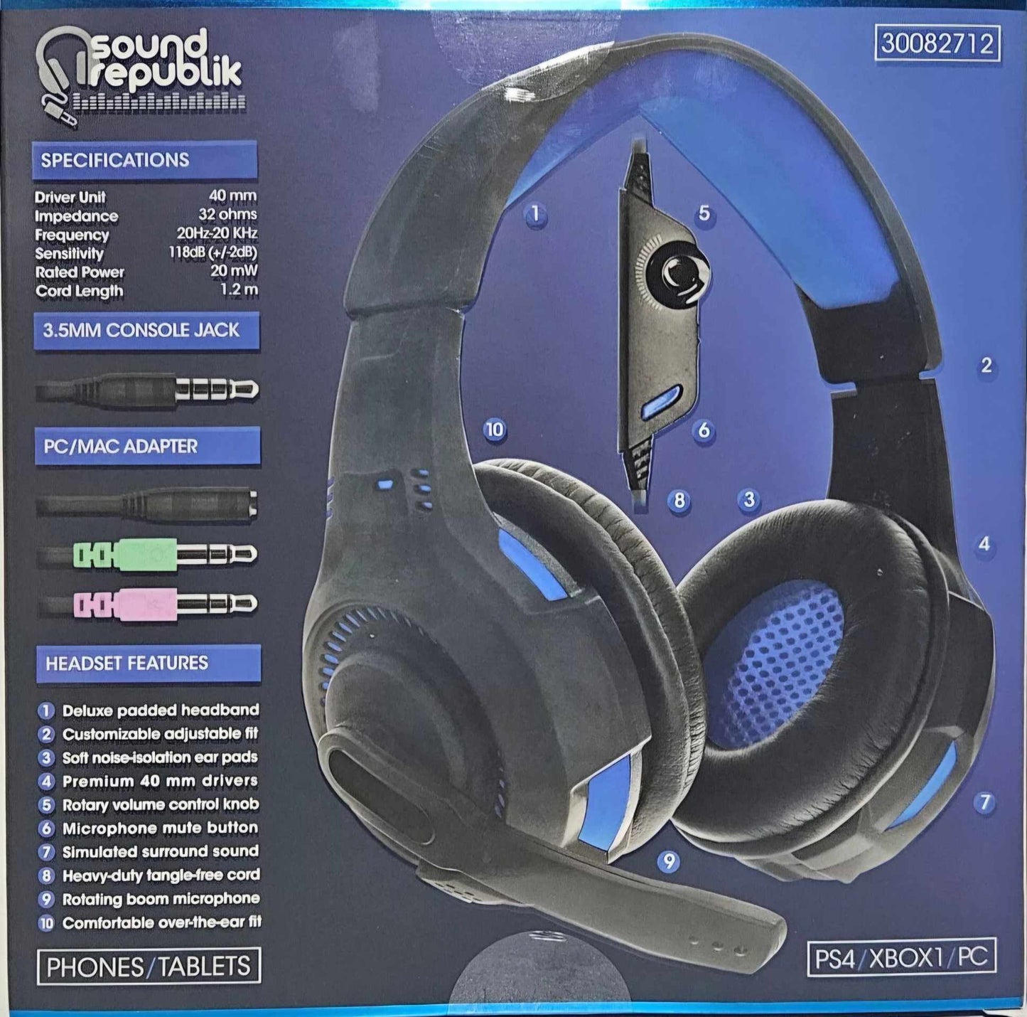 Sound Republic Gaming Headset With Mic