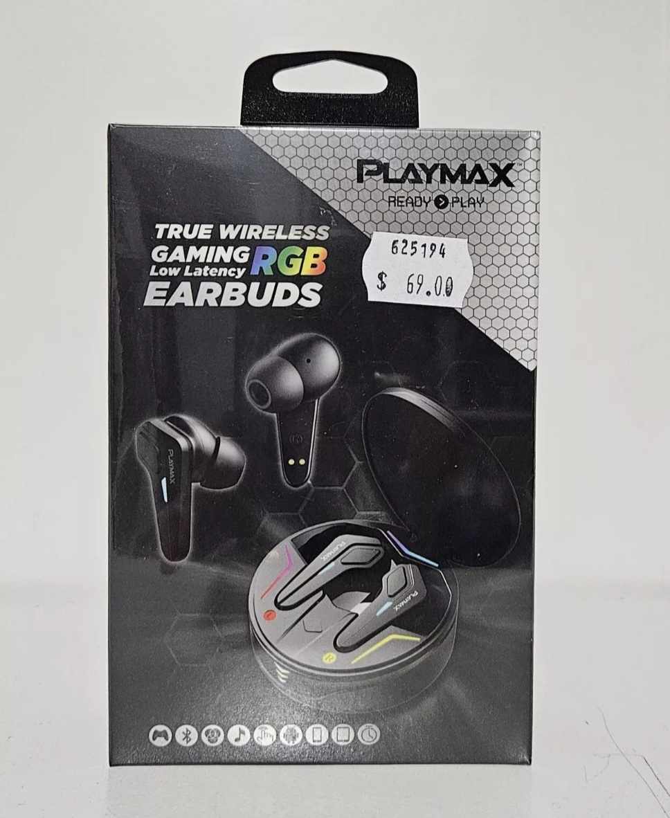 Playmax True Wireless RGB Gaming Earbuds (Round)