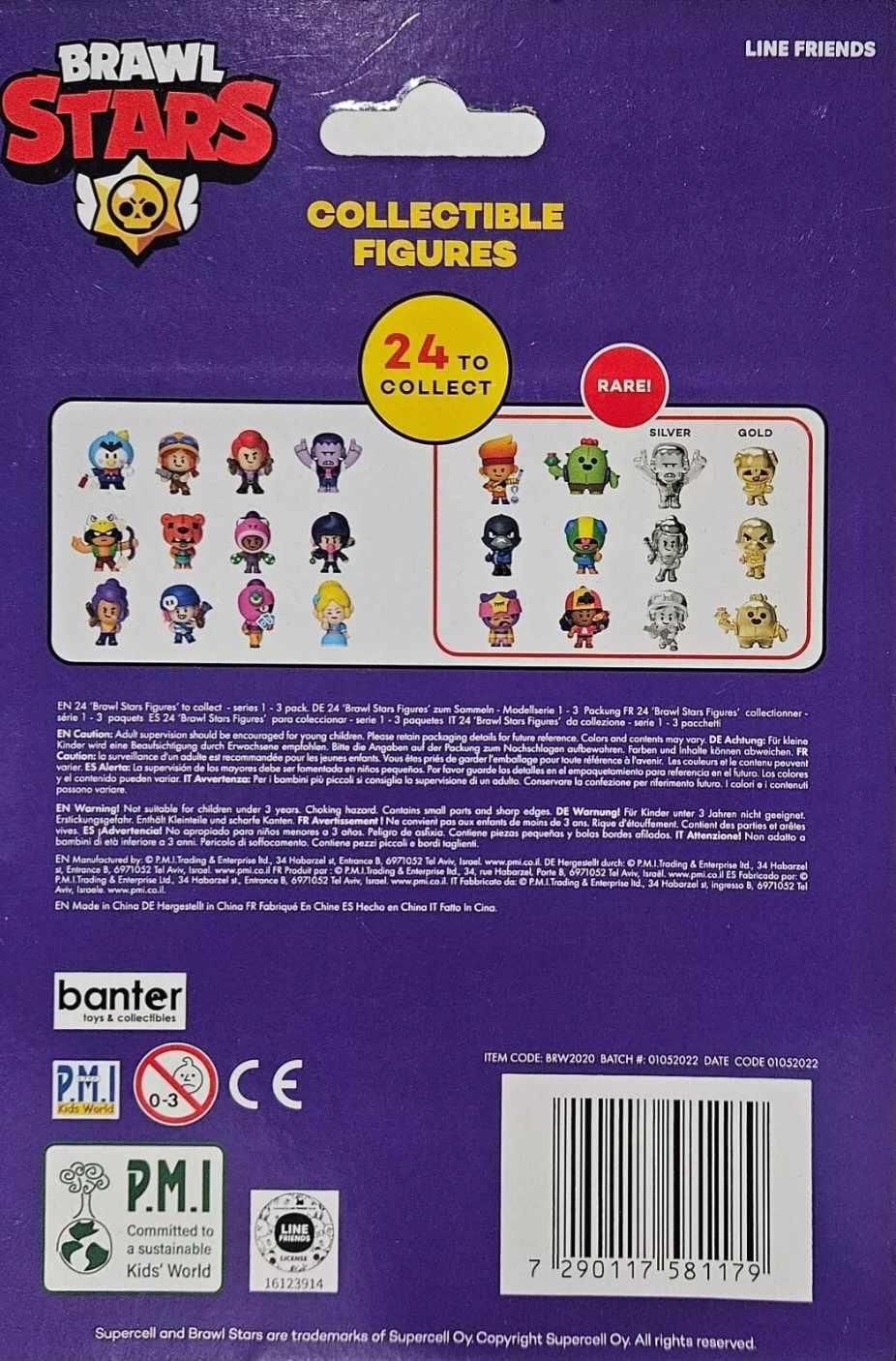 Series 1 Brawl Stars x4 3 Pack Figures  New Toy Figures 12 Figures