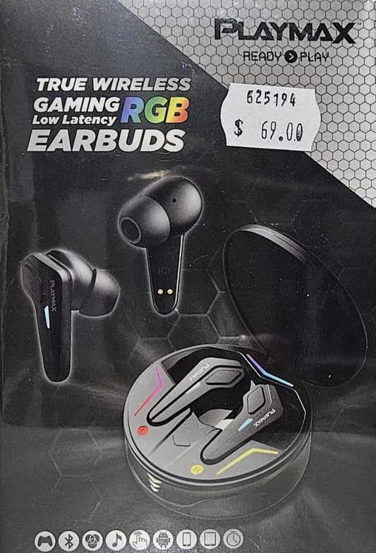 Playmax True Wireless RGB Gaming Earbuds (Round)